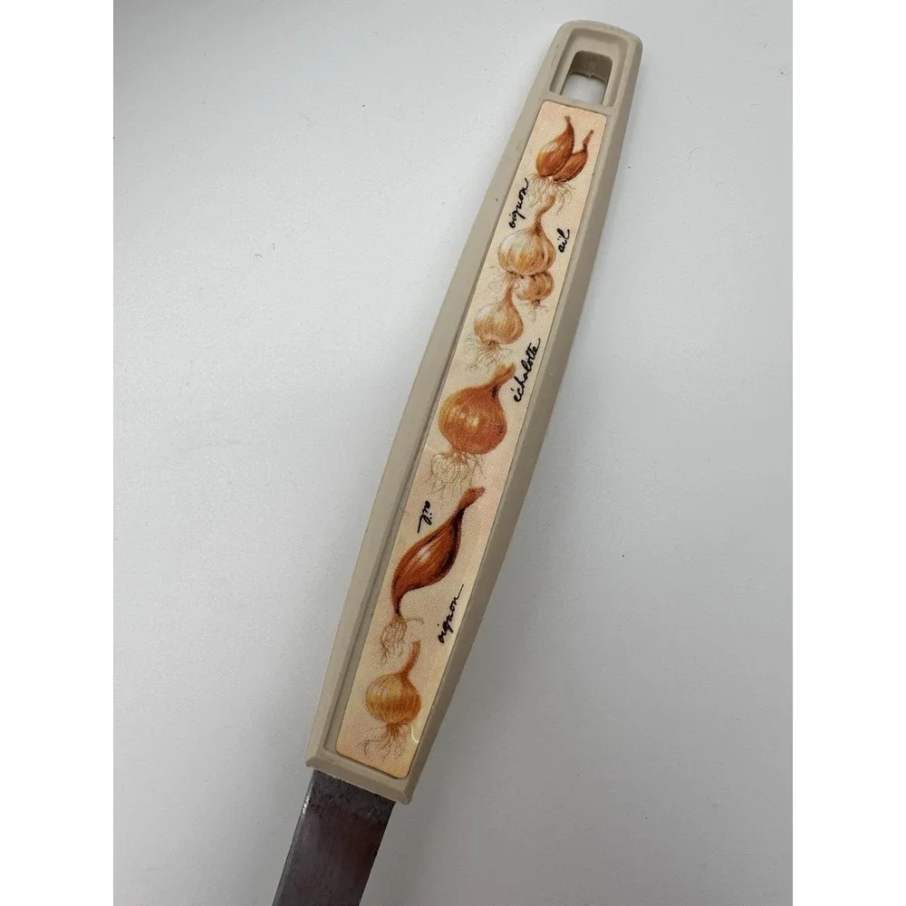 Vintage Ekco USA  Slotted Spatula Flipper Turner‎ Onion Handle Stainless